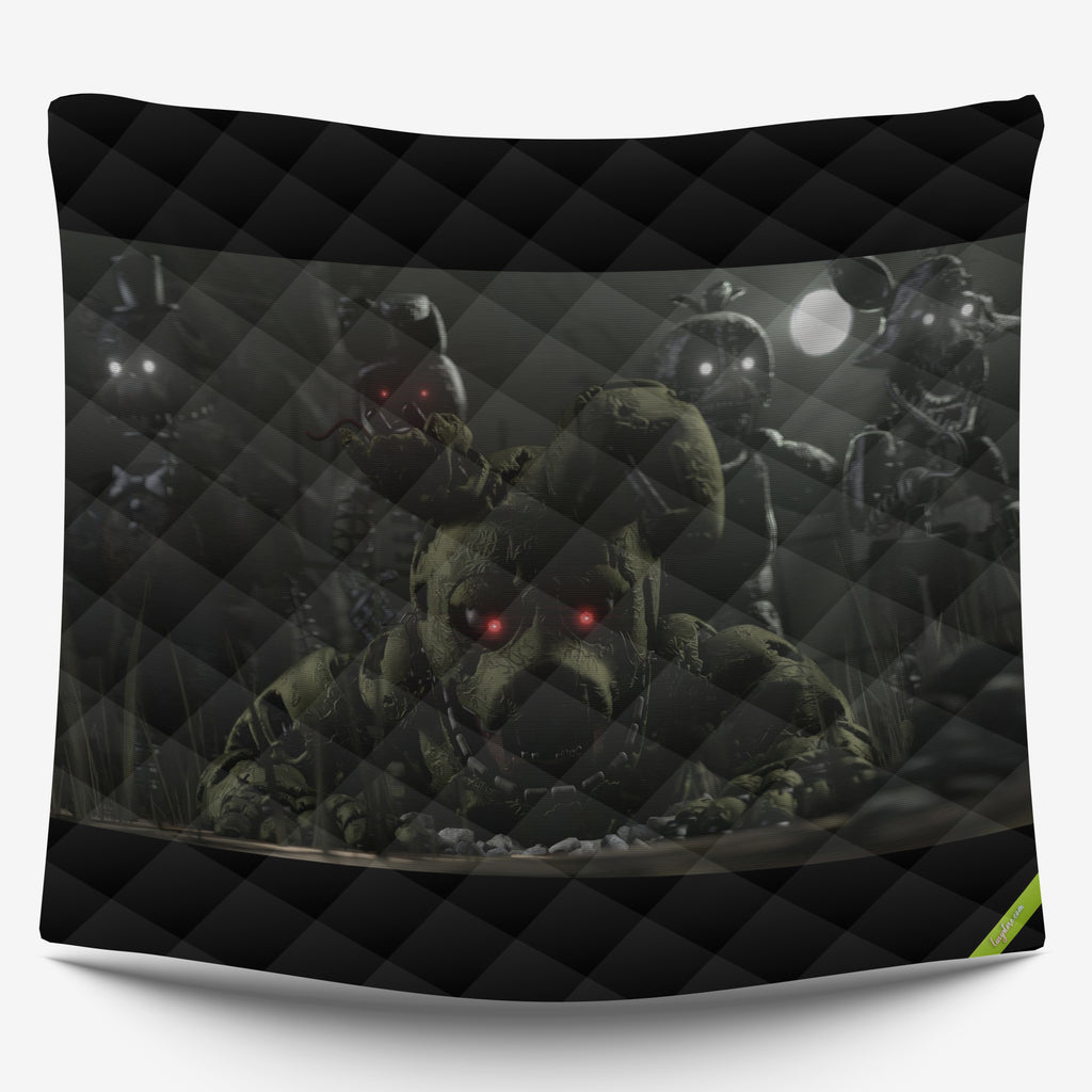 FNaF Bedding Set FNaF World Springtrap Foxy Nightmare Freddy Bonnie Chica Quilt Set