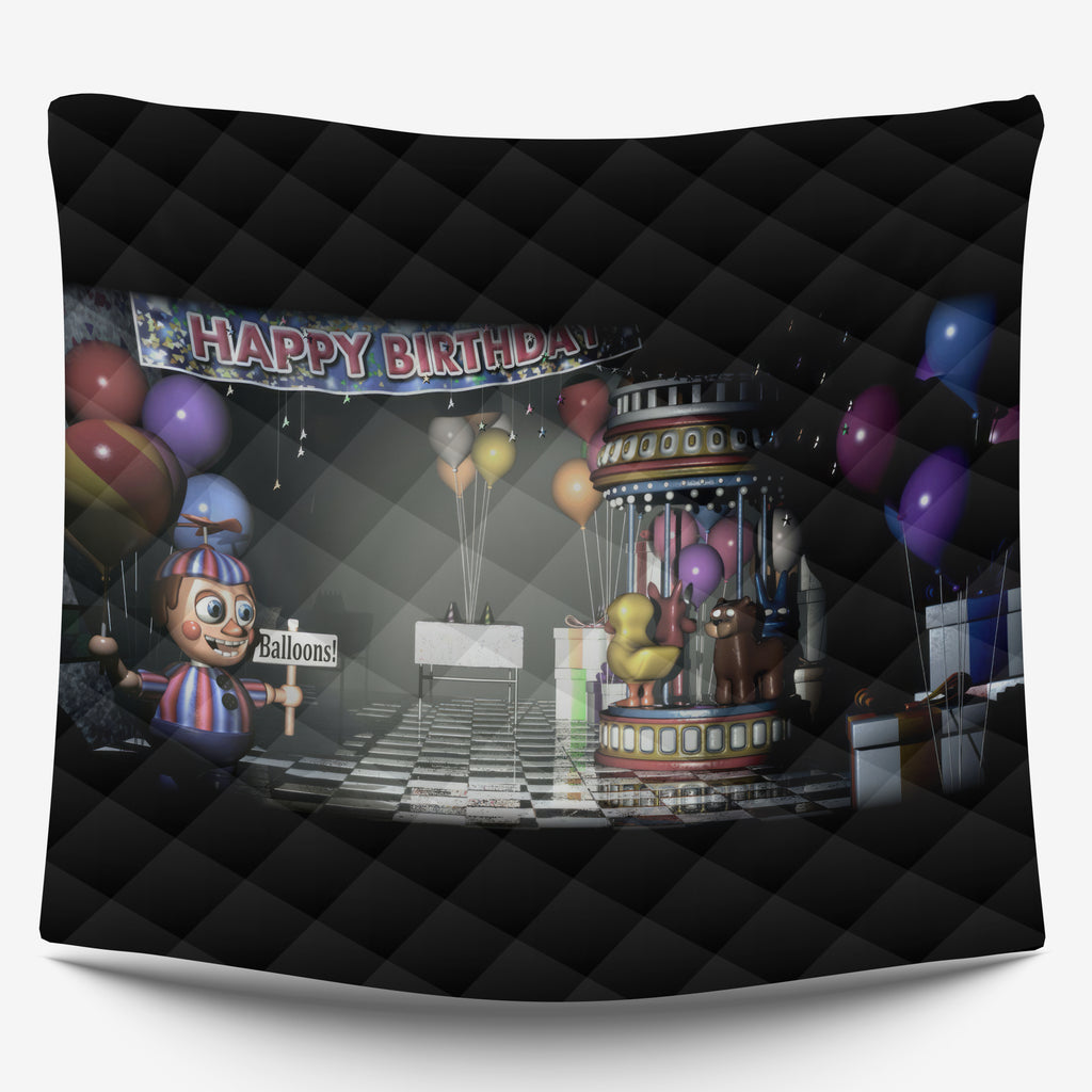 FNaF Bedding Set FNaF World Black Quilt Set Comfortable Soft Breathable