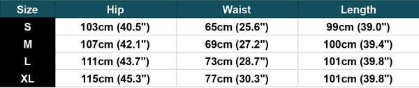 size chart D371