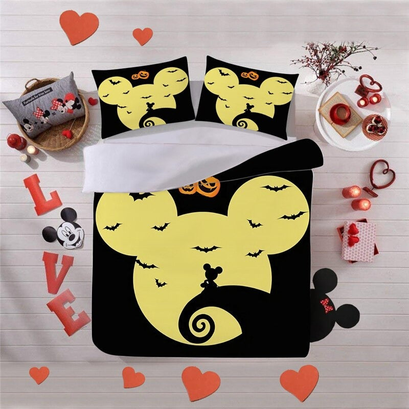 Christmas Bedding Sets 3D Halloween Cartoon Nightmare Before Christmas Queen King Size