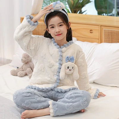 Sanrio Anime Hello Kitty Girls Pajamas Cinnamoroll Kuromi