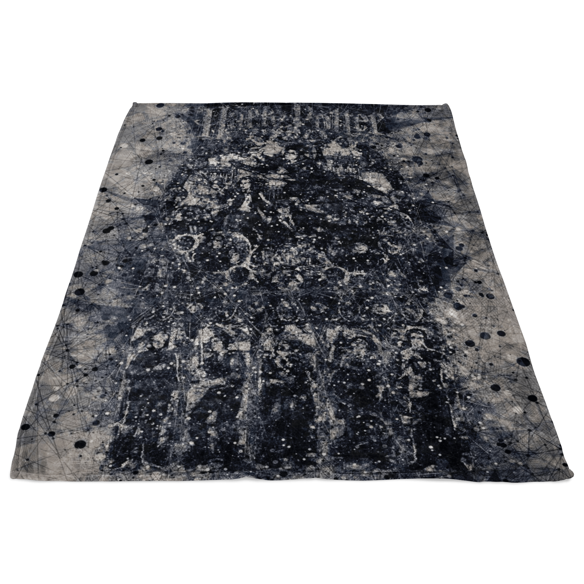 Harry Potter Fleece Blanket Geometric Art Black Blanket - Lusy Store