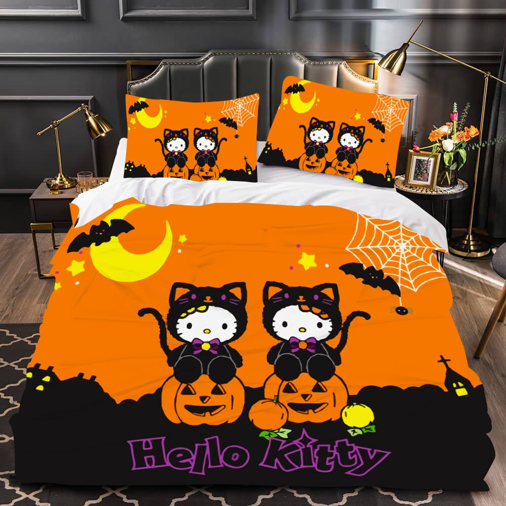 Hello Kitty Bed Set Hello Kitty And Friends Halloween Bedding Cute ...