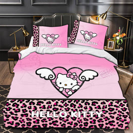 Hello Kitty Cotton Bedding Set - Include copripiumino, lenzuolo e