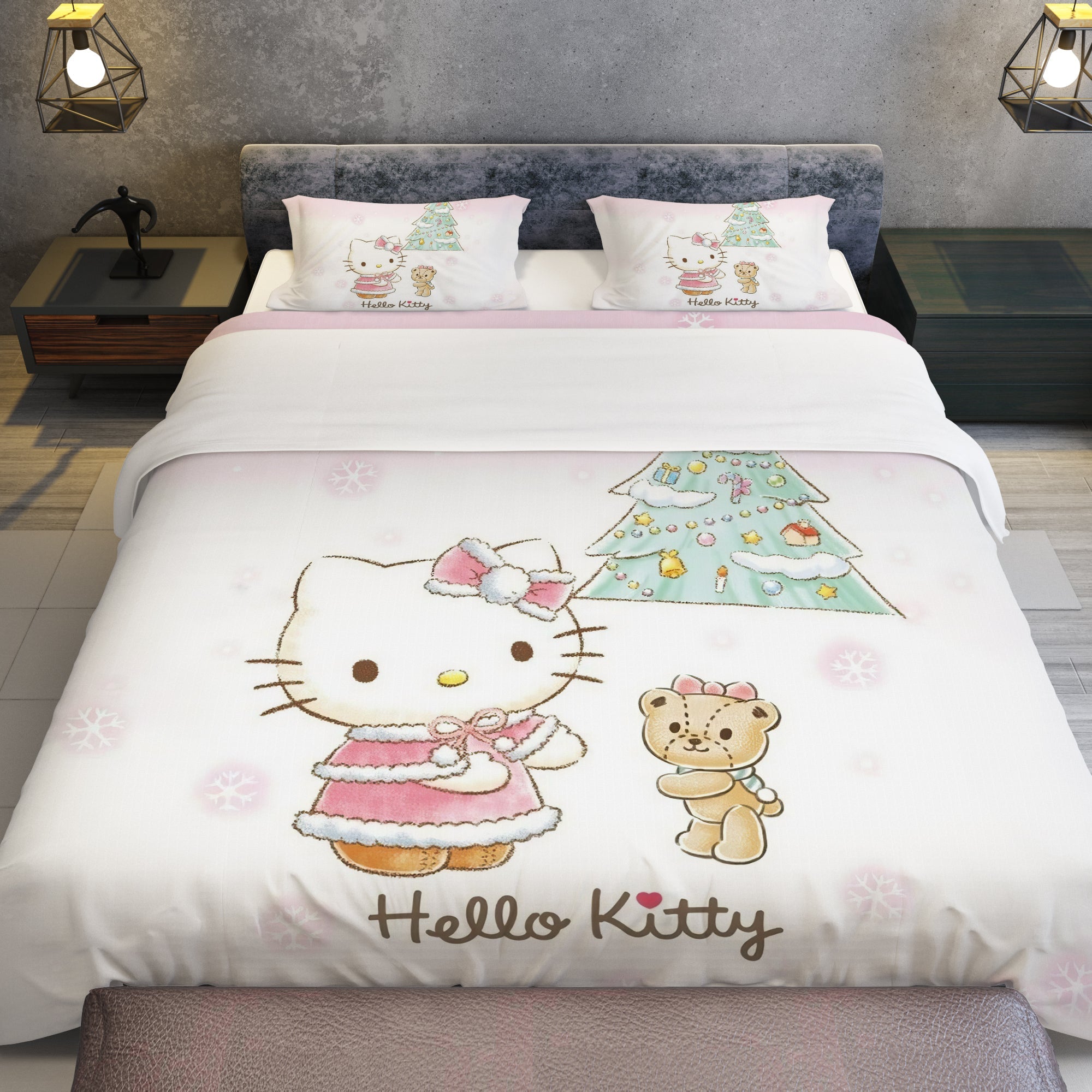 Hello Kitty Christmas Delights - Hello Kitty Bed Set for a Cozy Slumber ...