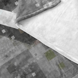 Minecraft Fleece Blanket Pixels Grey Blanket - Lusy Store