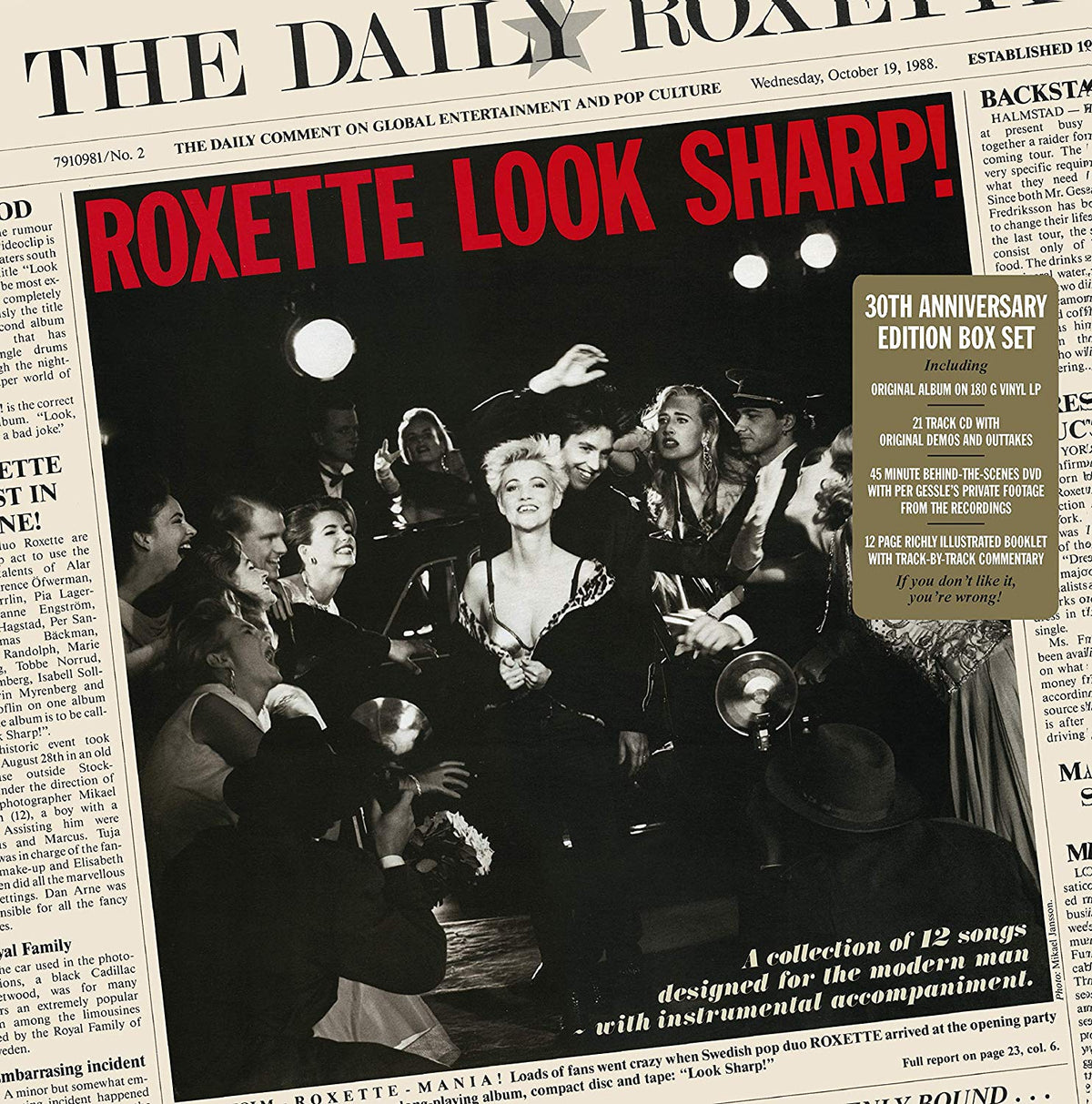 Roxette Look Sharp 30th Anniversary Vinyl Lp Cd Dvd Box Set New Assai Records