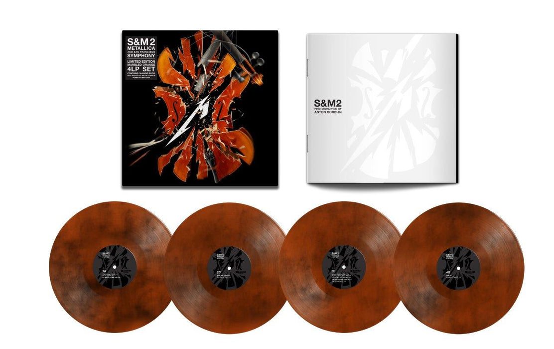 Metallica S M 2 Ltd Ed Marbled Orange 4 Vinyl Lp Set Assai Records