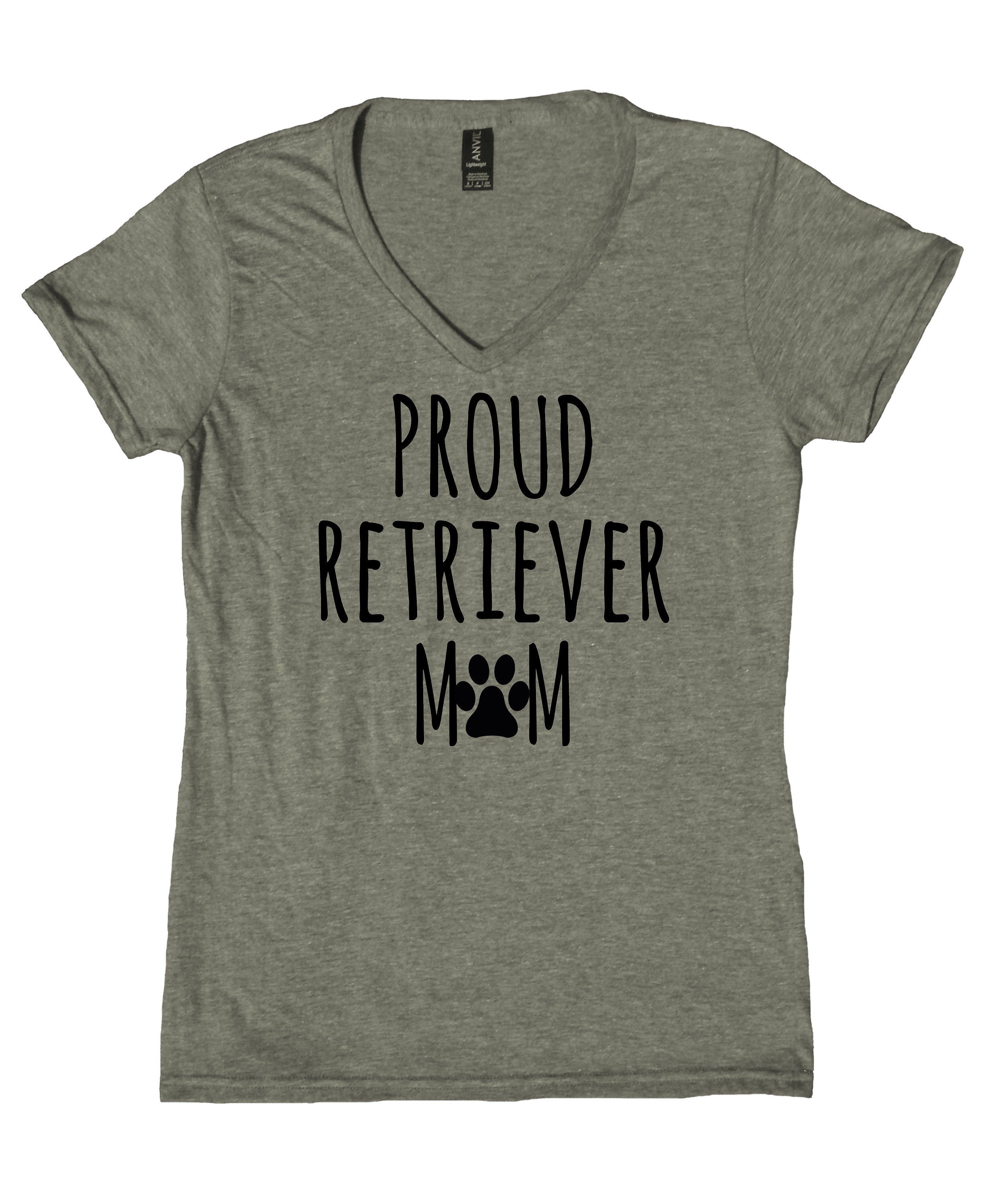 Proud Retriever Mom Shirt Golden Labrador Retriever Dog Breed Pu