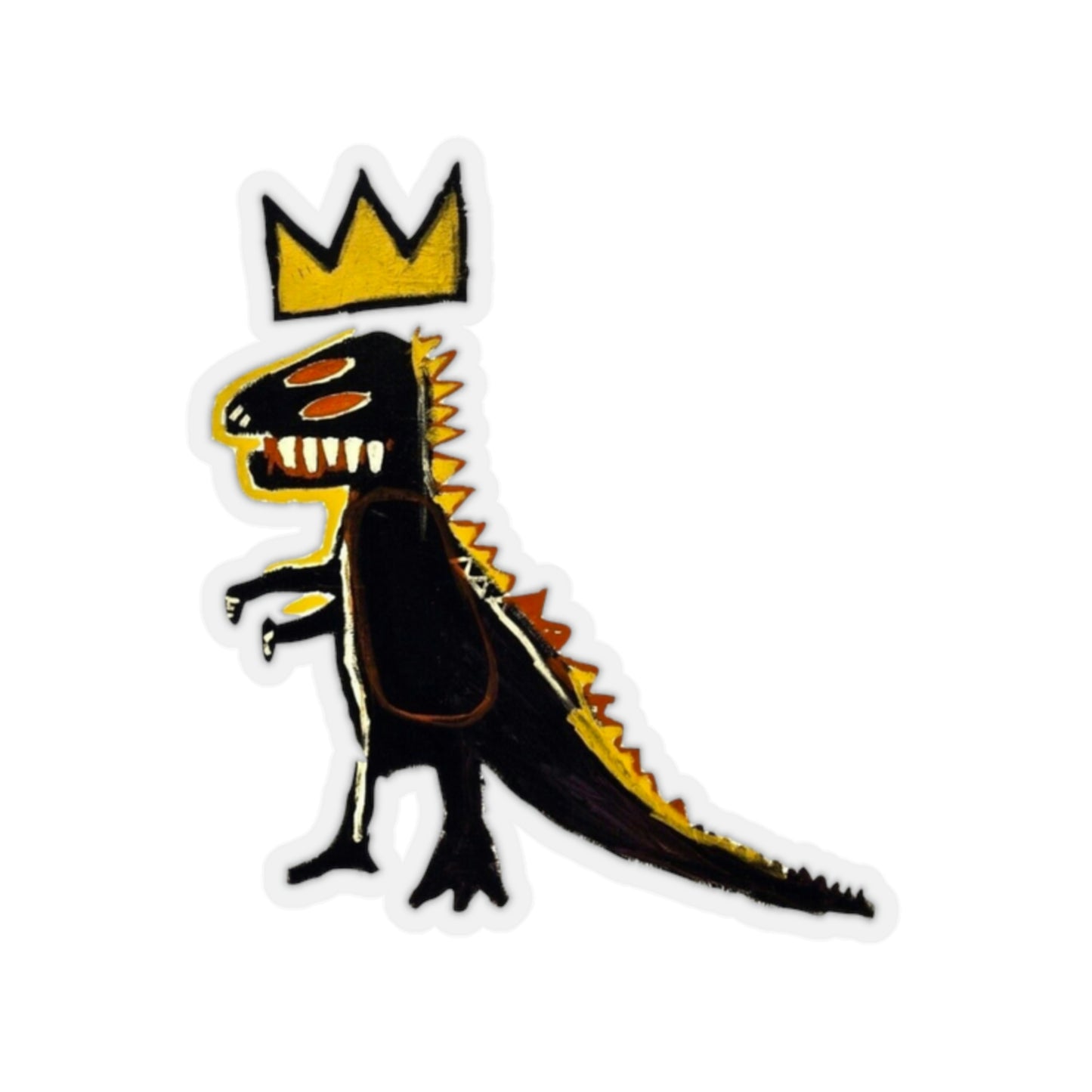 Jean-Michel Basquiat Dinosaur Artwork Sticker