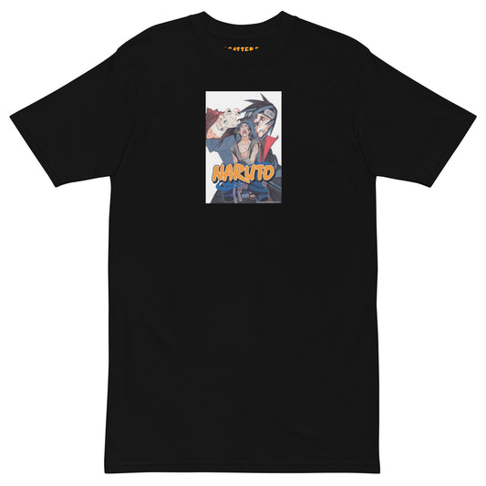 Sasuke Itachi Uchiha Naruto Manga Cover Vol. 43 Premium Printed Crewneck T-shirt