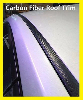 2010-2017 Ford Taurus Black Carbon Fiber Roof Top Trim Molding Kit ...