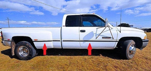 dodge ram chrome body side molding