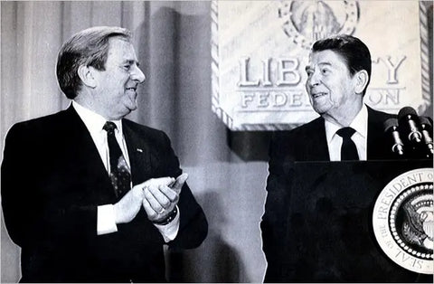 Jerry Falwell and Ronald Reagan