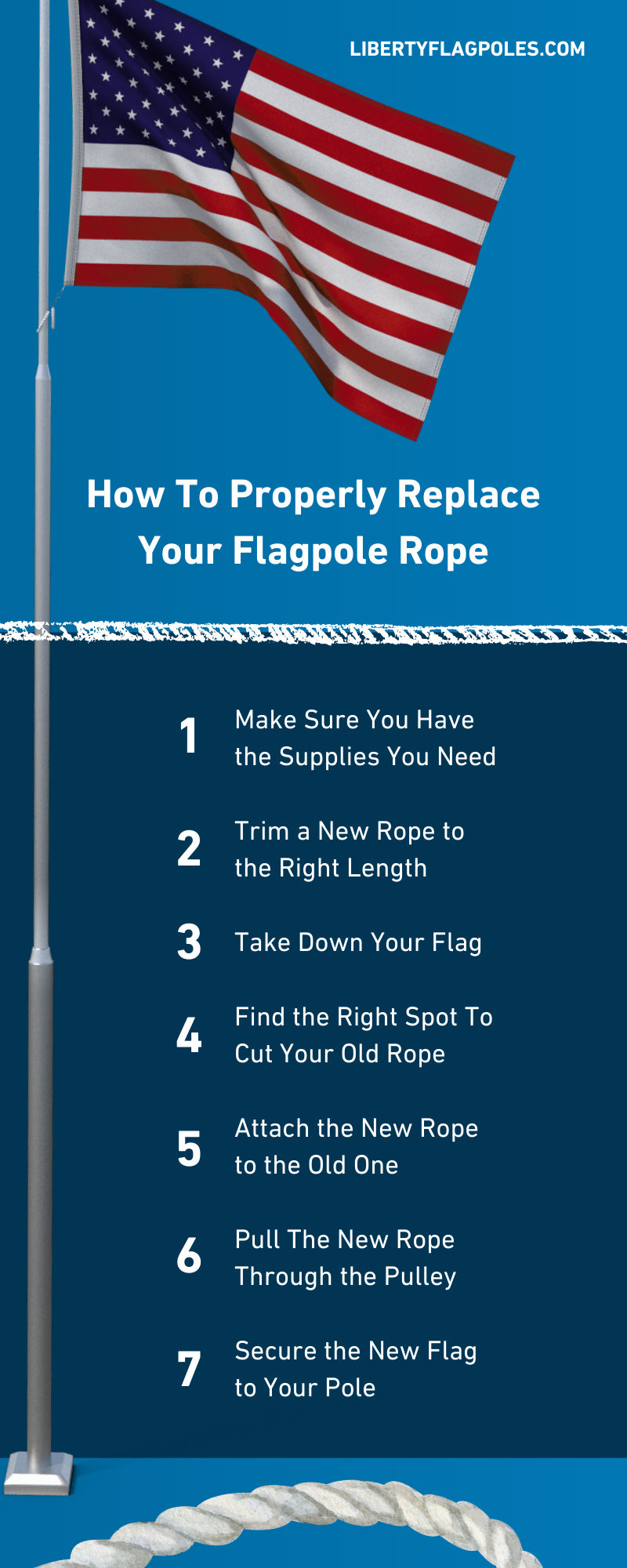 How To Properly Replace Your Flagpole Rope