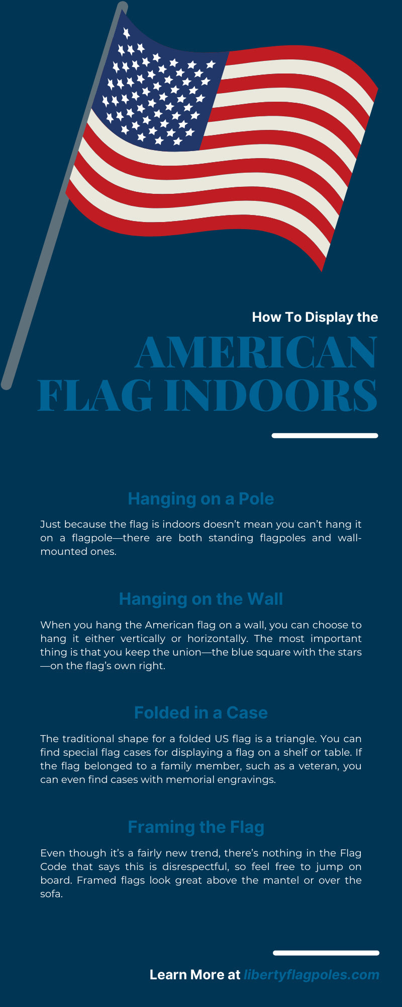 american flag vertical hanging