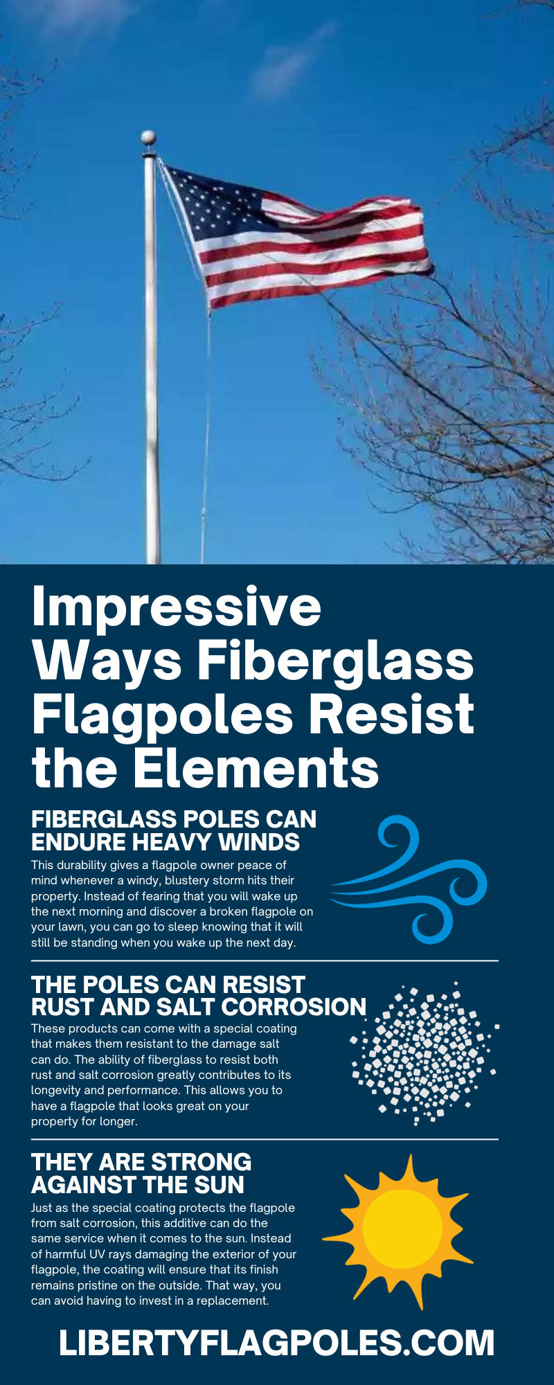 Impressive Ways Fiberglass Flagpoles Resist the Elements