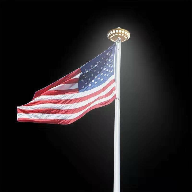 deneve deluxe solar flag pole light