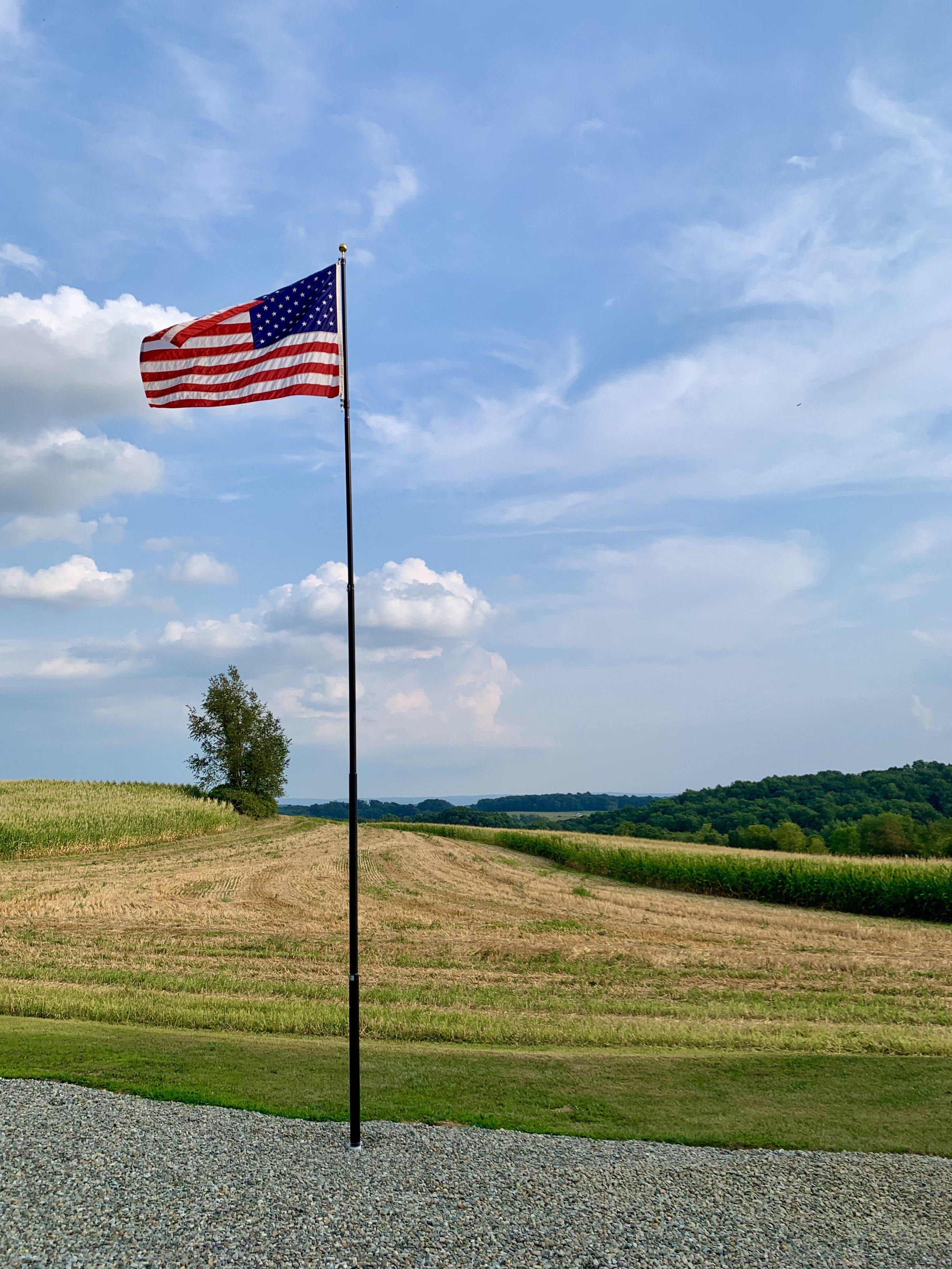 Uncommon Heavy Duty Telescoping Flagpole