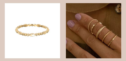 gold bands collage