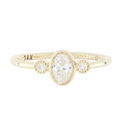 Diamond Oval Ring