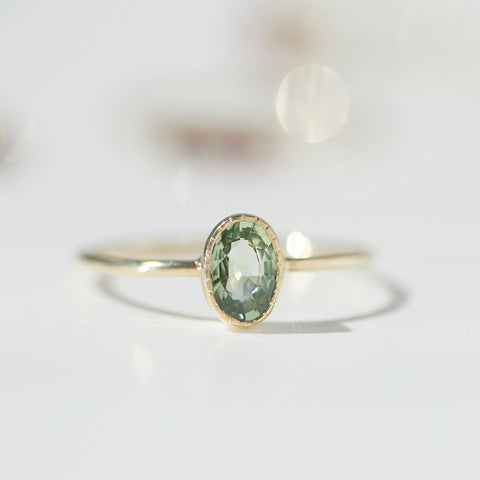 Green Sapphire Caravaggio Ring