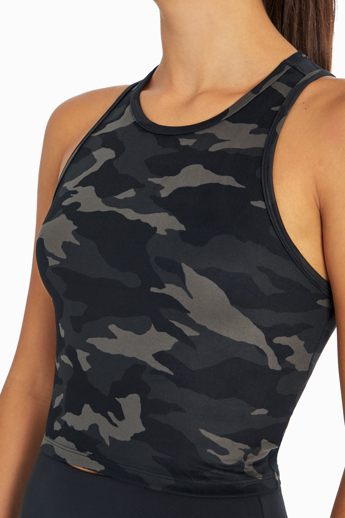 camo crop tank