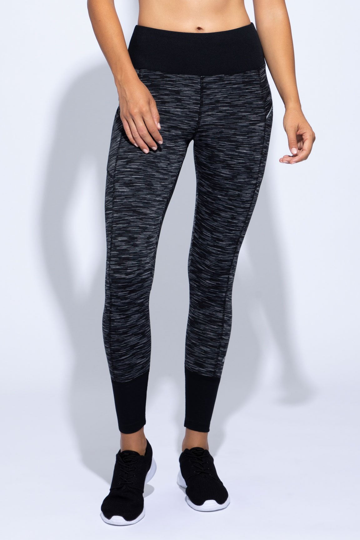 SHEIN PETITE Rib Knit High Waist Leggings