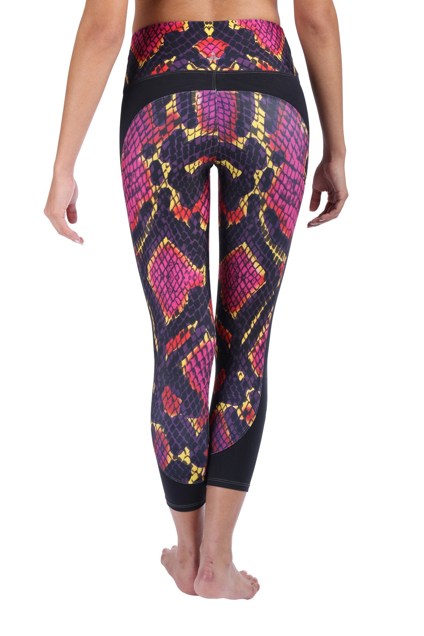 Black & Brown Python Yoga Pants | Womens Leggings | Be Lavaloka Hot ...