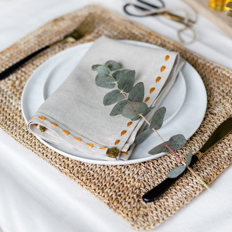 Linen napkins from artha collections