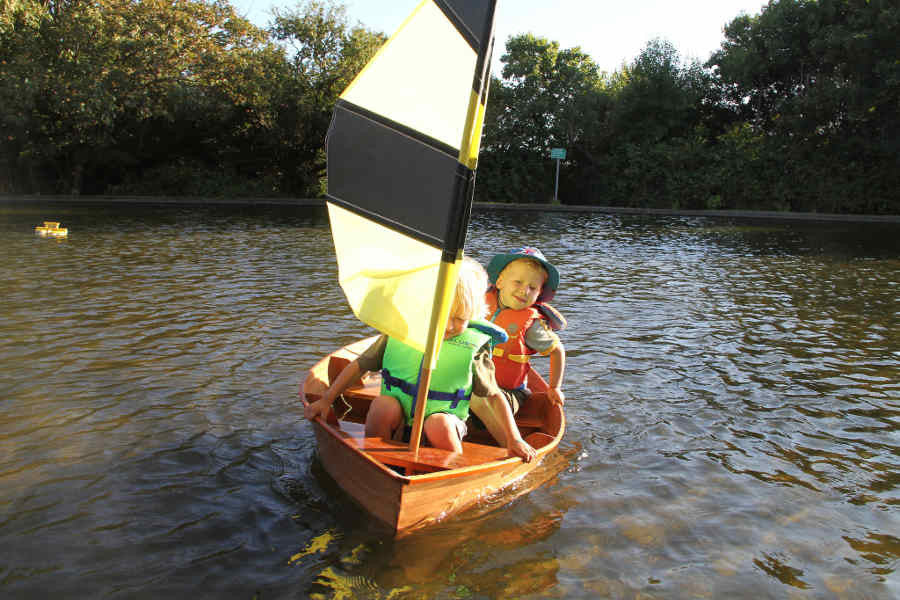 Batwing Sail for Kid's Sailboat - Bumblebee Sailboat 