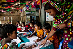 children learning in the preschool