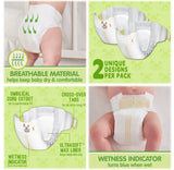 Member's Mark Premium Baby Diapers with HealthandOutdoors Moist Towelettes (Newborn)