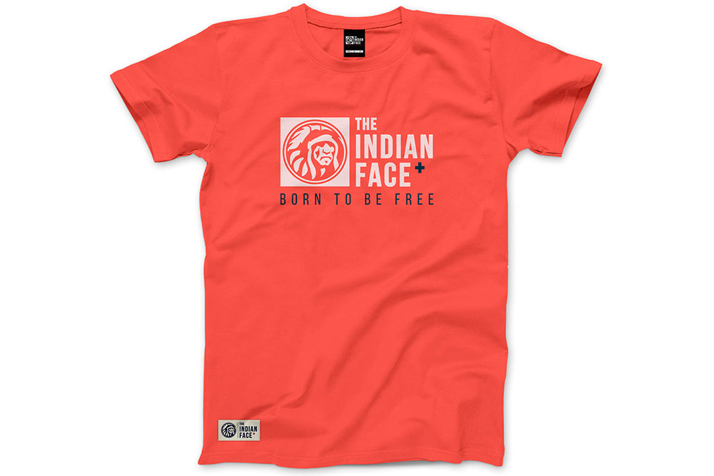 basic men's t-shirt <tc>the indian face</tc> basic orange t-shirt