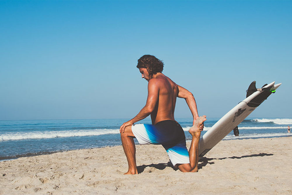 <tc>The Indian Face</tc> warm up training before surfing