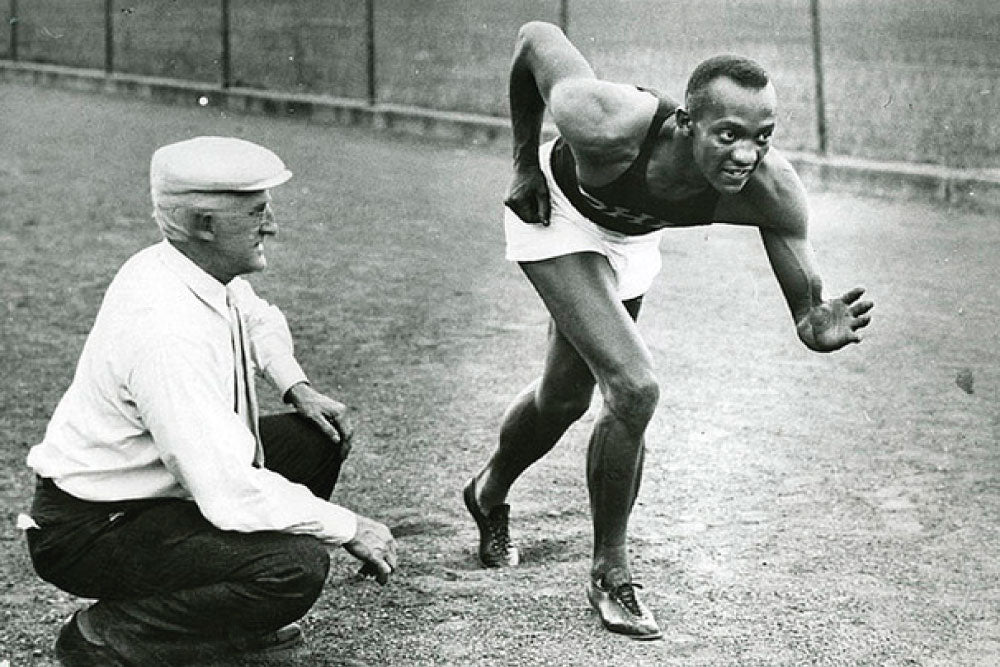 Charles Rilley y Jesse Owens