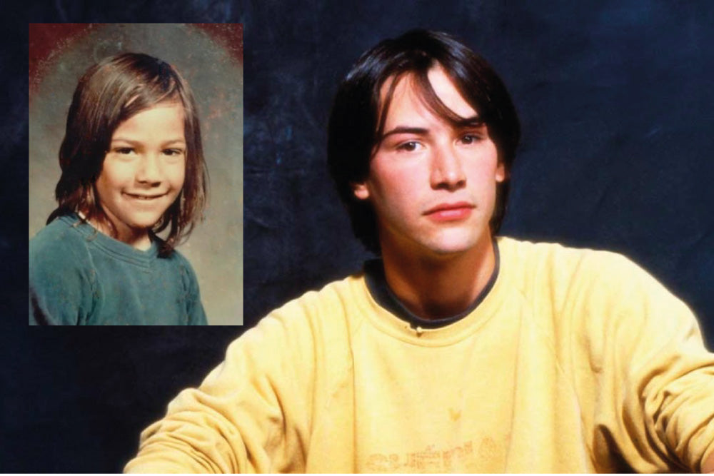 Keanu Reeves de niño y joven