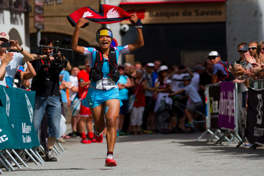 Mira Rai ganando en Mont Blanc 