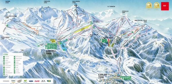 Plano Estación esquí Cerler