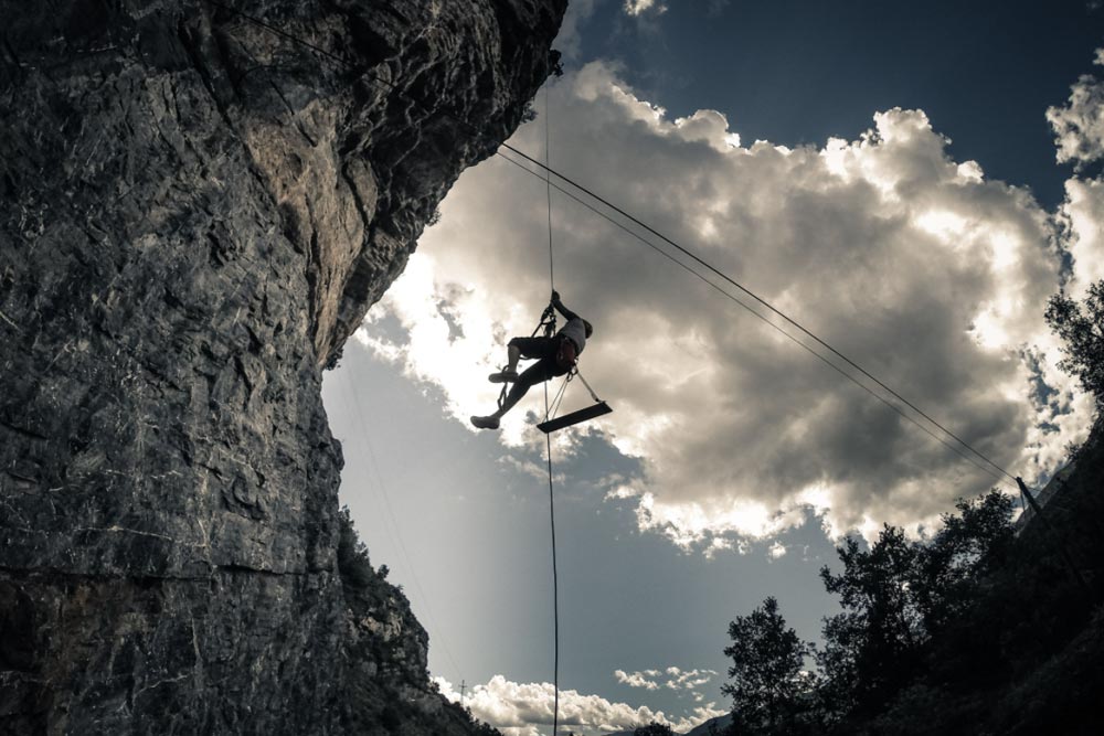 Escalando rocas con Chechu Arribas