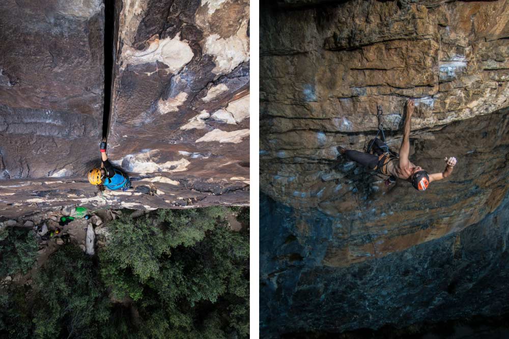 Escalando rocas con Chechu Arribas