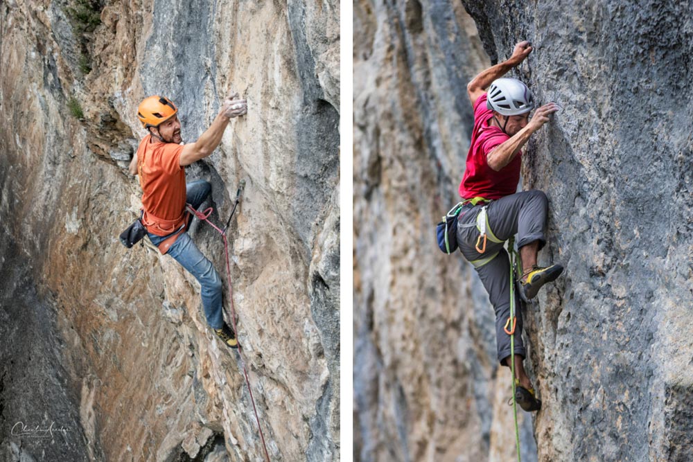 Escalando rocas con Chechu Arribas