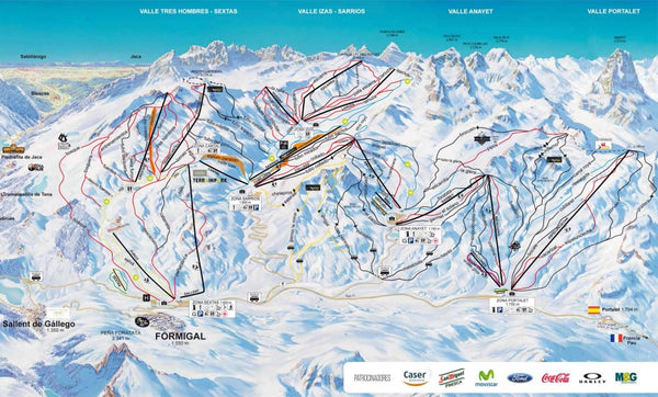 Plano Estación esquí Formigal