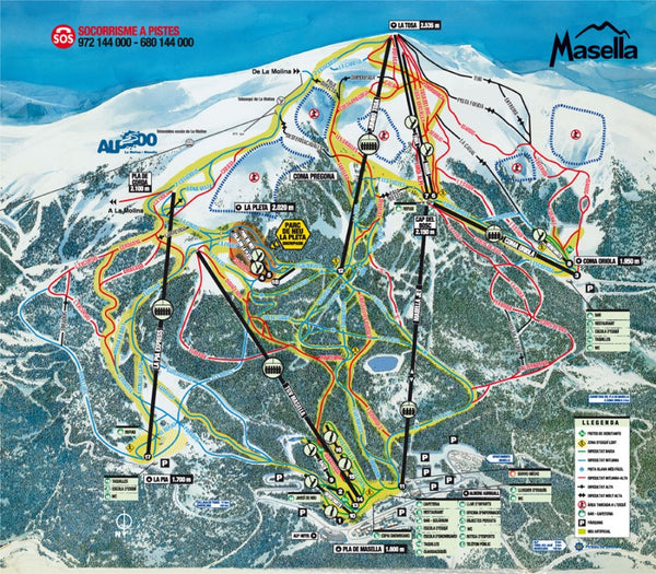 Plano Estación esquí Masella