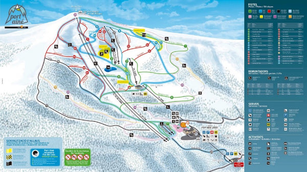 Plano Estación esquí Port Ainé