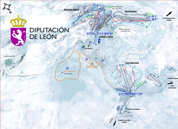 Plano Estación esquí  San Isidro