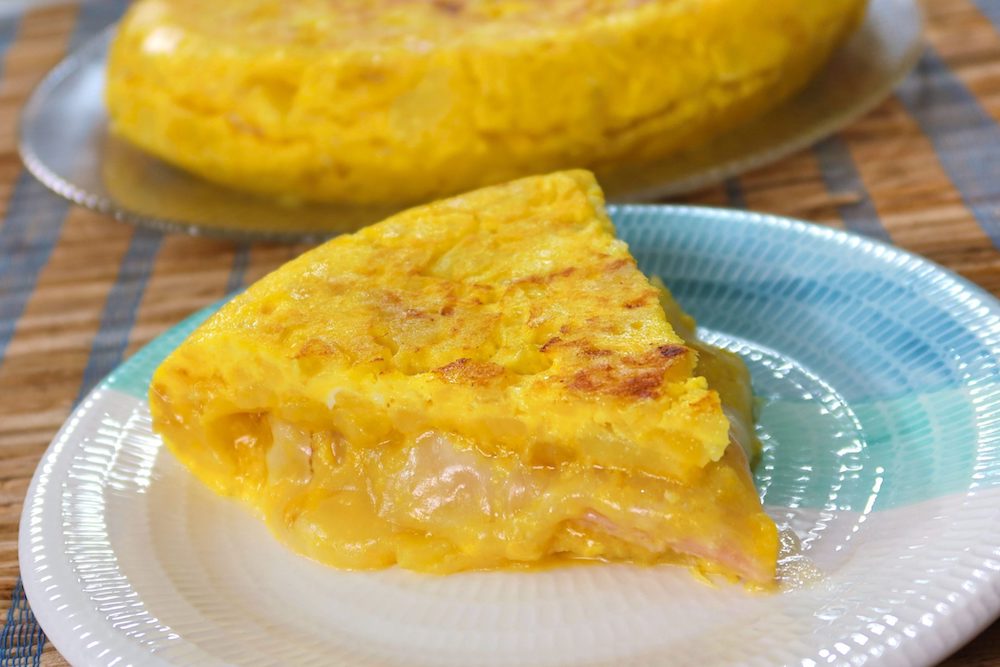 Tortilla de patatas con jamón york