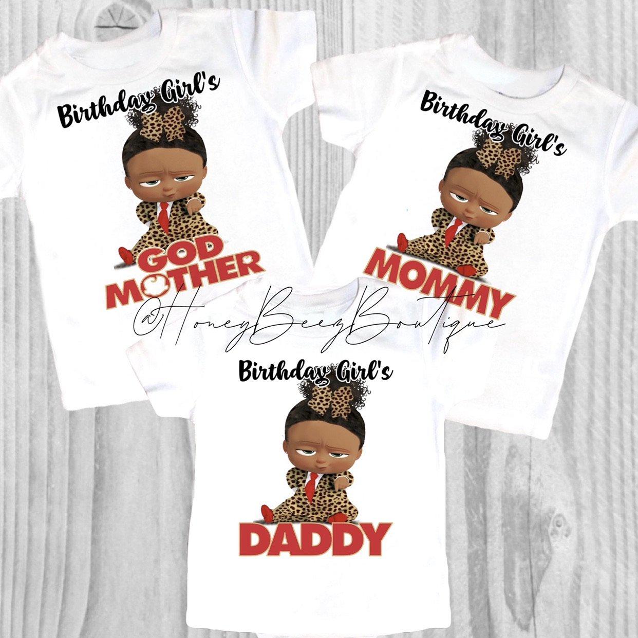 boss baby girl birthday shirts