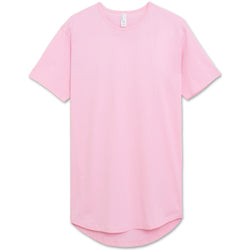 pink longline t shirt