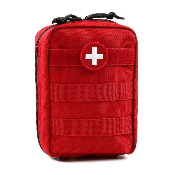 red first aid bag